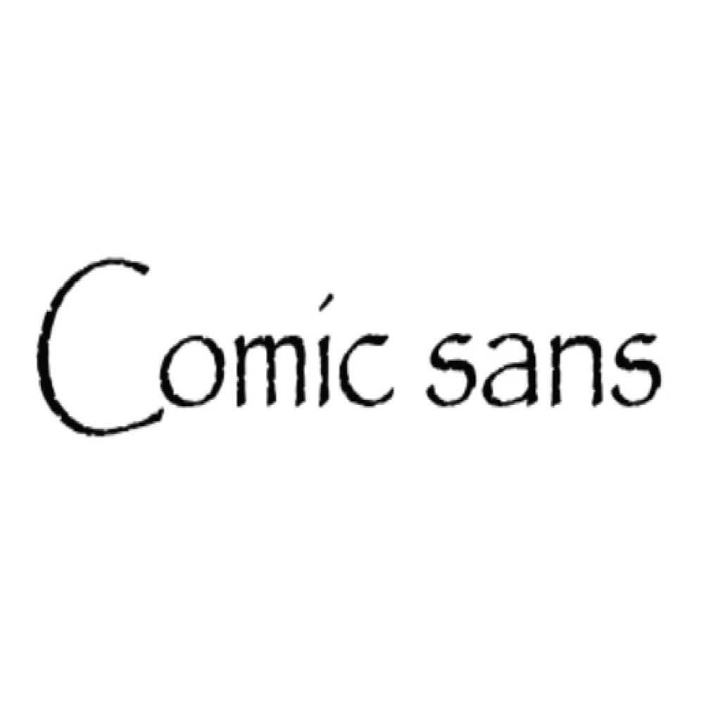 COMIC SANS STICKER