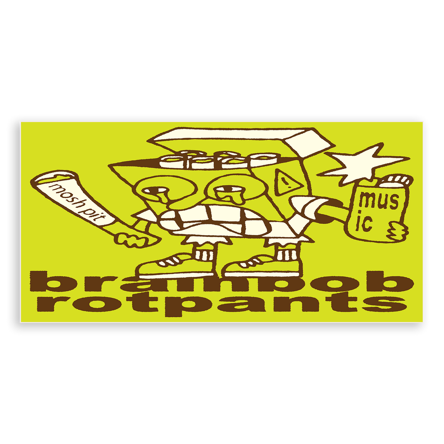 BRAINBOB ROTPANTS STICKER
