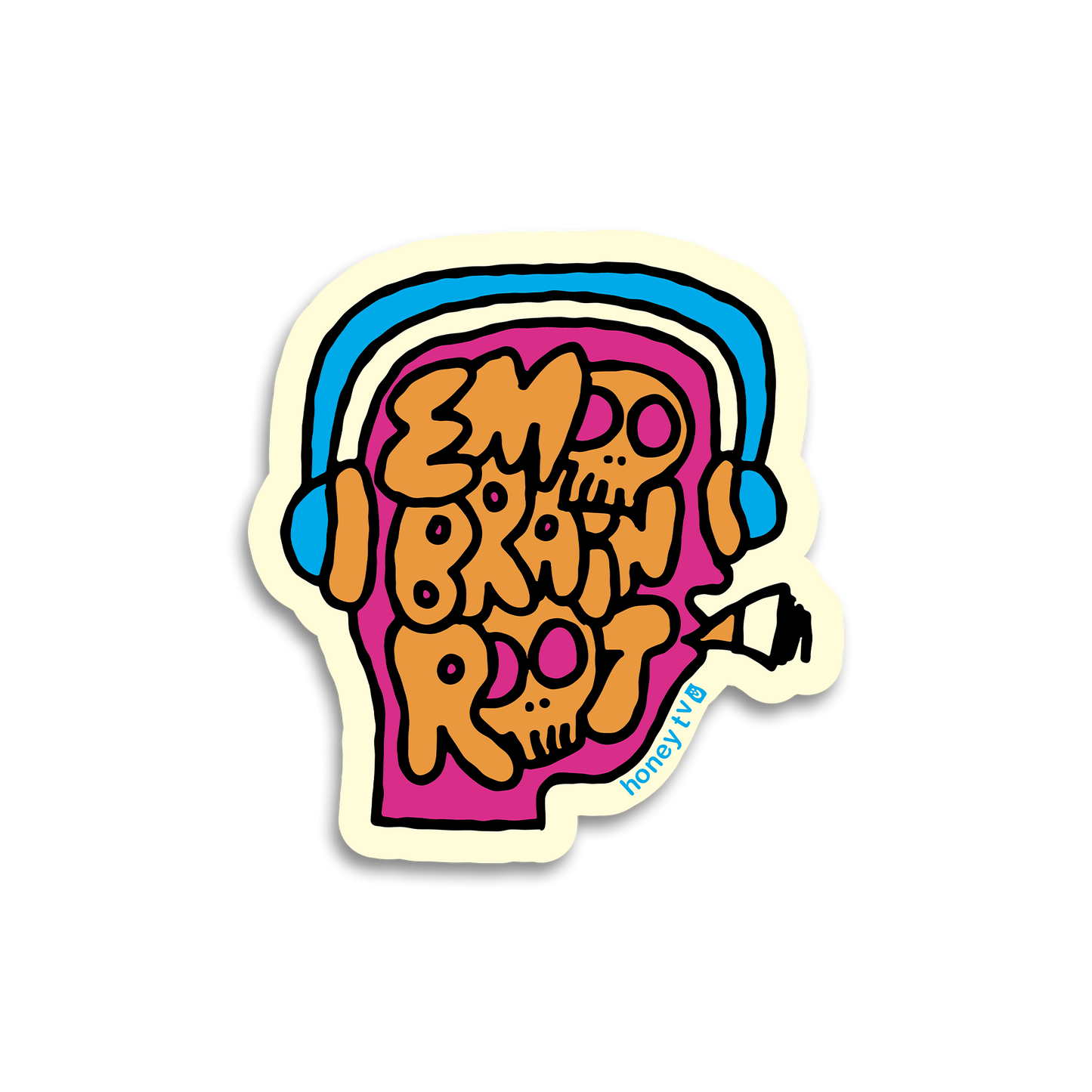 EMO BRAIN ROT STICKER