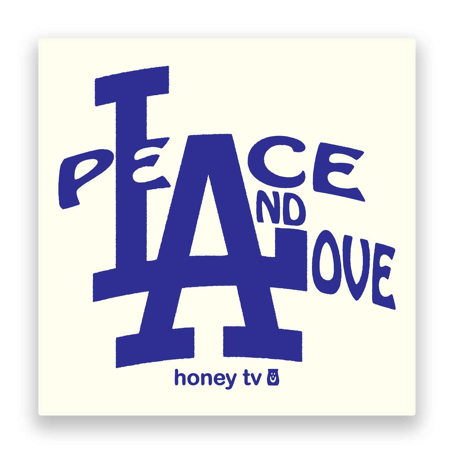 PEACE AND LOVE STICKER