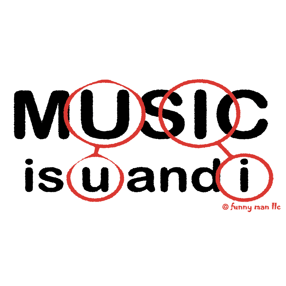 MUSIC U&I STICKER