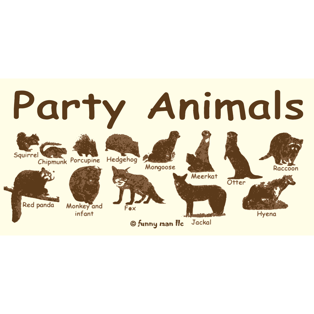 PARTY ANIMALS STICKER