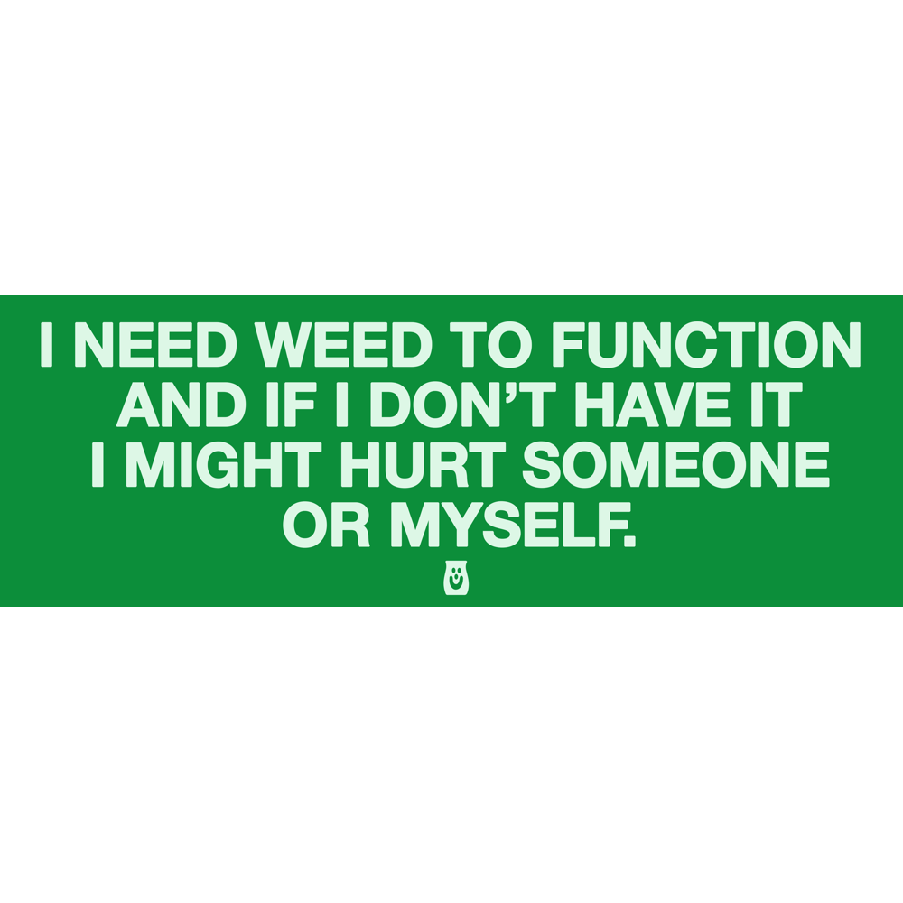 WEED FUNCTION STICKER