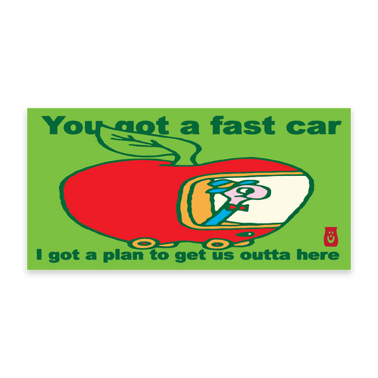 FAST CAR STICKER