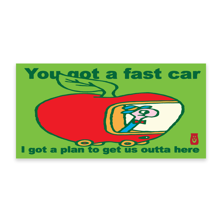 FAST CAR STICKER