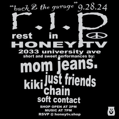 9/28 - BACK 2 THE GARAGE TICKET