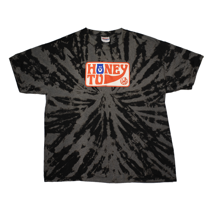 BLEACHED TEE - L - CHARCOAL
