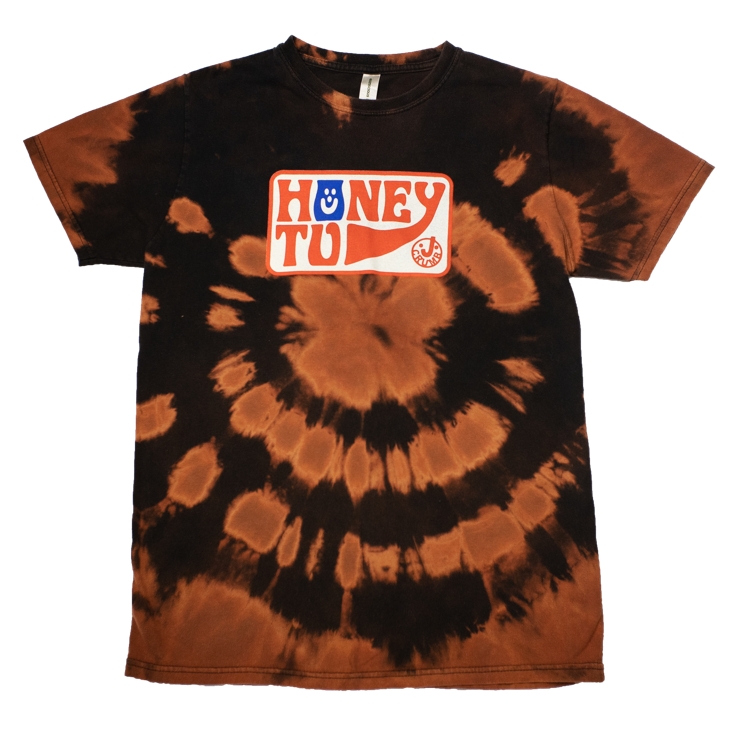 BLEACHED TEE - M - SATURN BURST