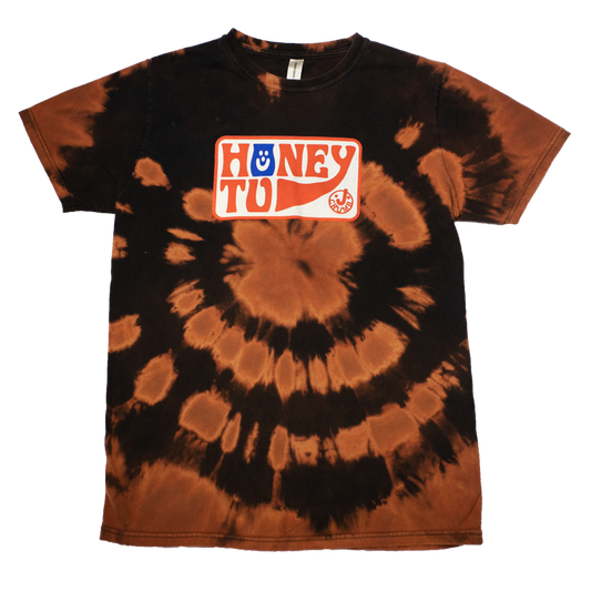 BLEACHED TEE - M - SATURN BURST