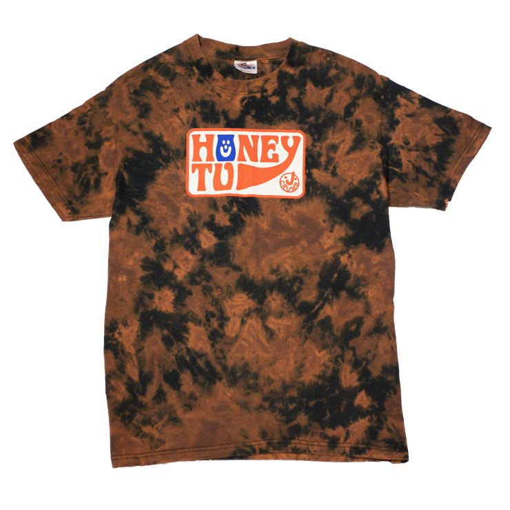 BLEACHED TEE - M - MOLTEN