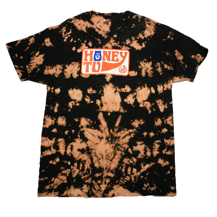 BLEACHED TEE - XL - RORSCHACH
