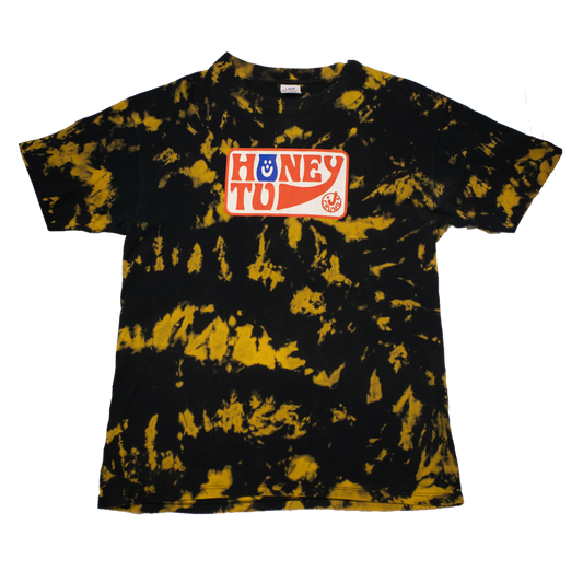 BLEACHED TEE - L - CAMO