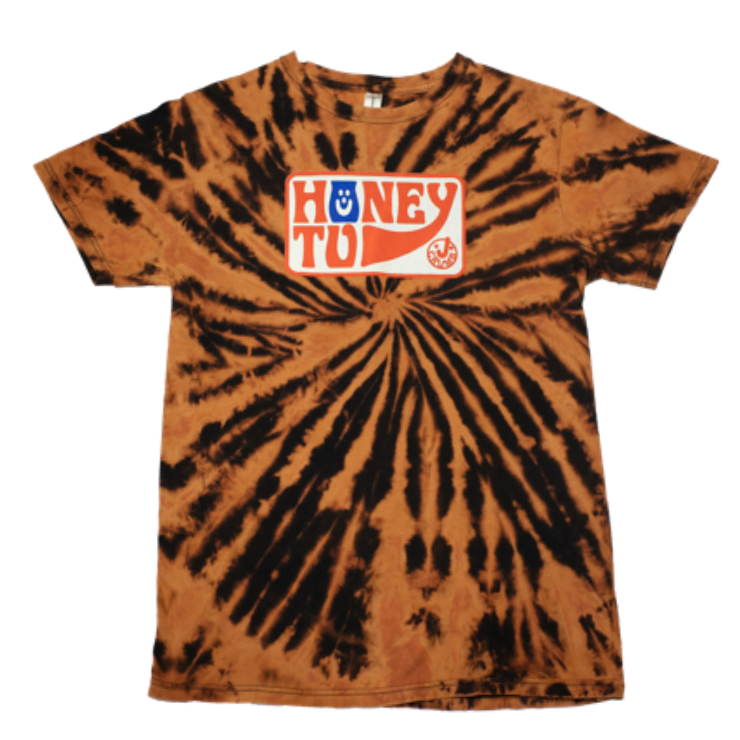 BLEACHED TEE - M - SWIRL