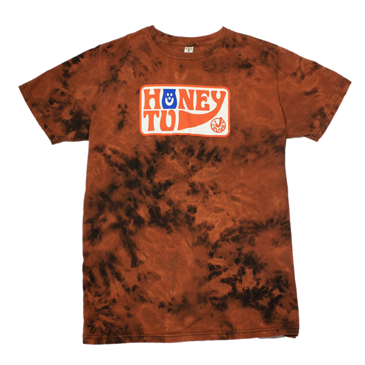 BLEACHED TEE - M - LAVA