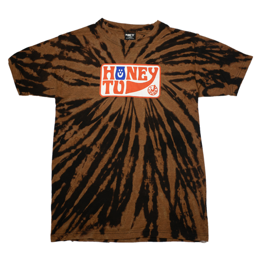 BLEACHED TEE - L - MUD SWIRL