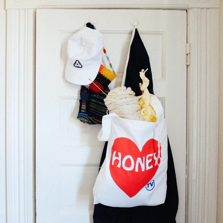 HONEY TV HEART TOTE