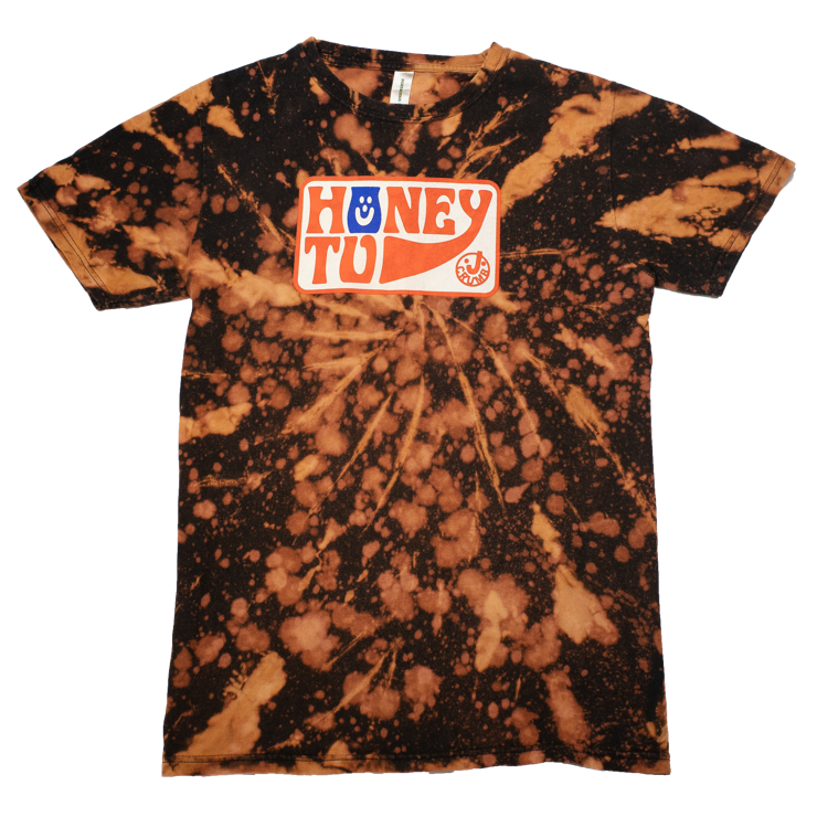 BLEACHED TEE - M - SPLATTER