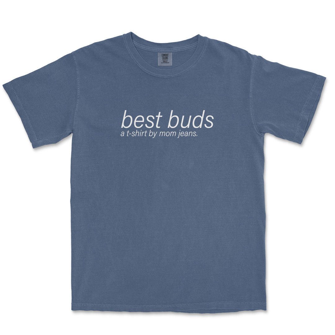 A T-SHIRT BY MOM JEANS.