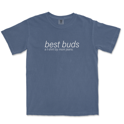 A T-SHIRT BY MOM JEANS.