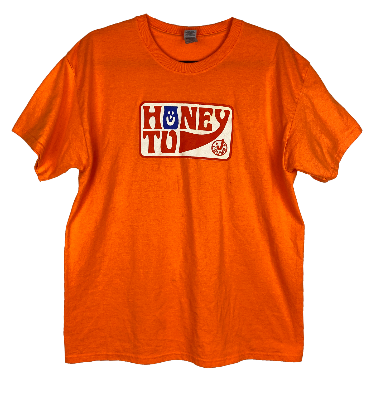 UPCYCLE TEE - L - BRIGHT ORANGE