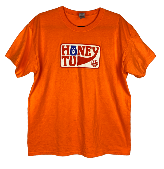 UPCYCLE TEE - L - BRIGHT ORANGE