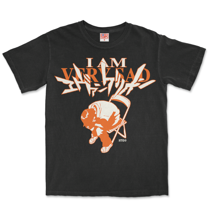 I AM VERY SAD TEE BLACK