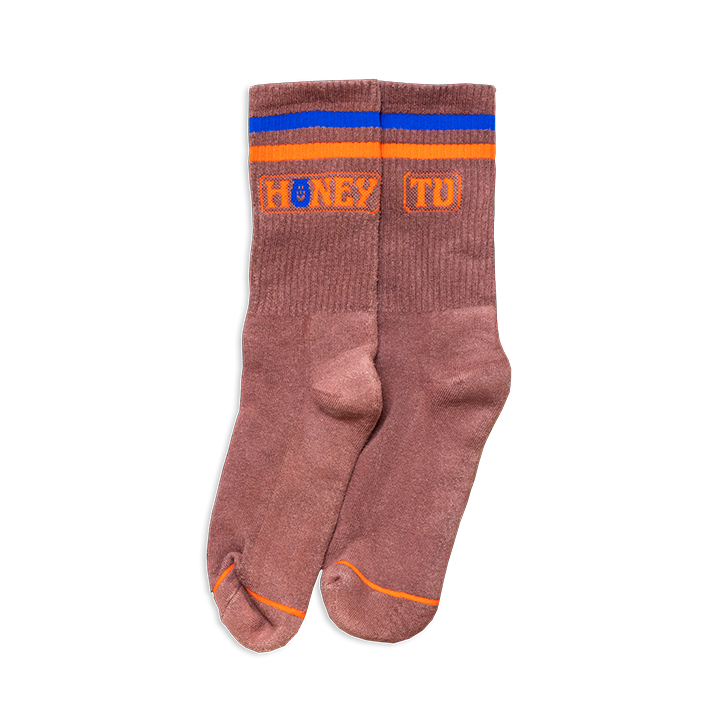 HTV LOGO SOCKS - COCOA BROWN