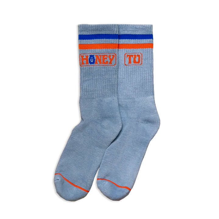 HTV LOGO SOCKS - INDIGO