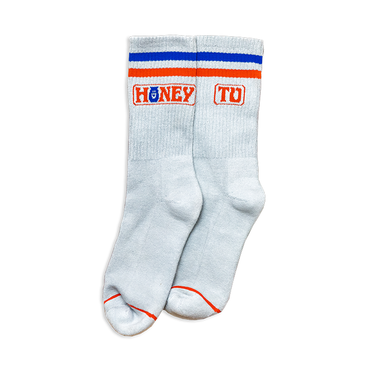 HTV LOGO SOCKS - LIGHT GREY