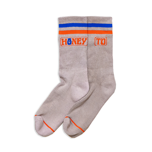 HTV LOGO SOCKS - TAUPE
