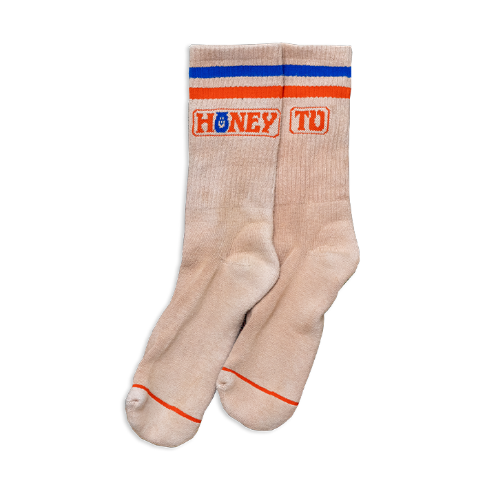 HTV LOGO SOCKS - TAN