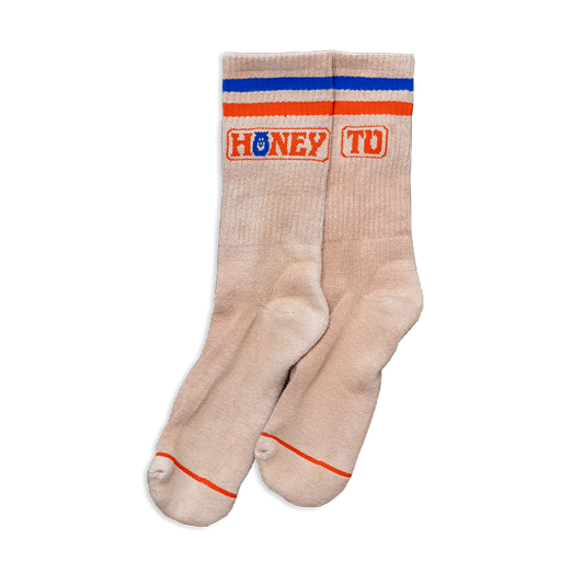 HTV LOGO SOCKS - TAN