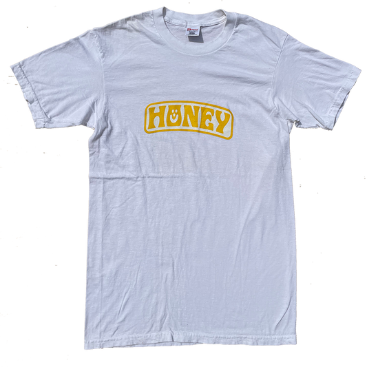 NEW LOOK LOGO - M - WHITE HANES