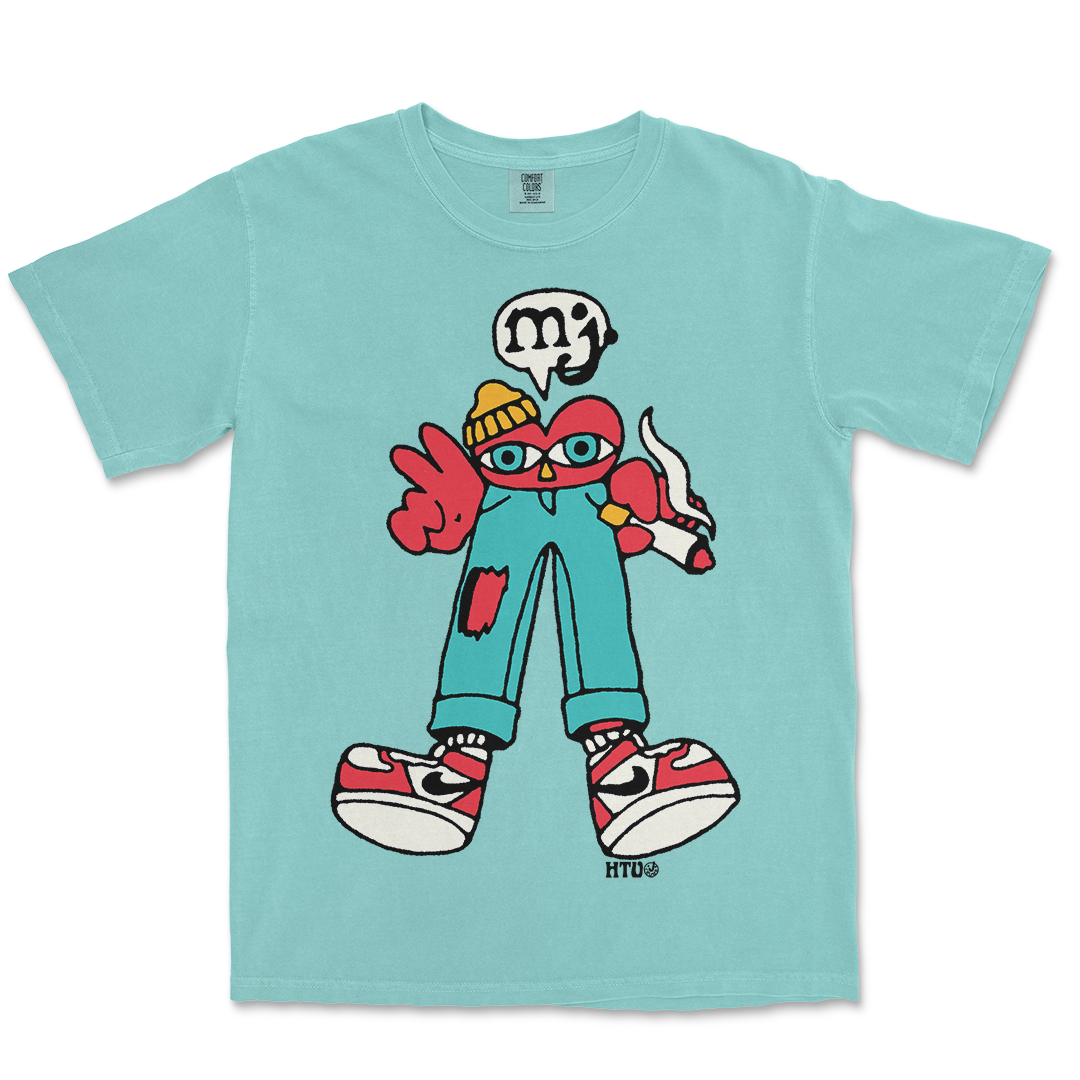 MOM JEANS. HEARTGUY TEE