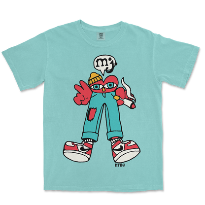 MOM JEANS. HEARTGUY TEE