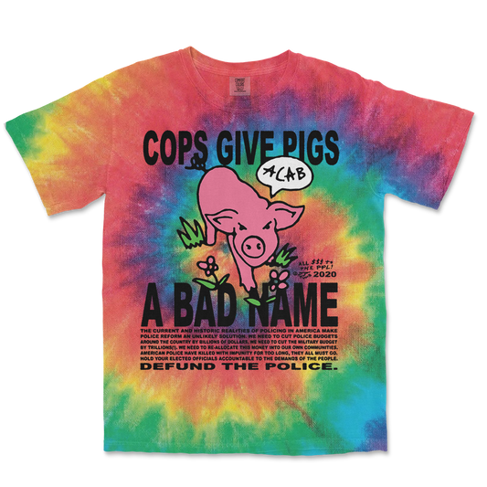 PIGS TIE DYE T-TEE
