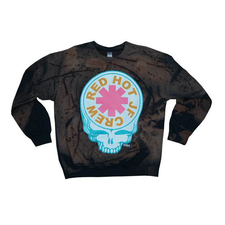 RED HOT JF BLEACHED CREW 3 - L