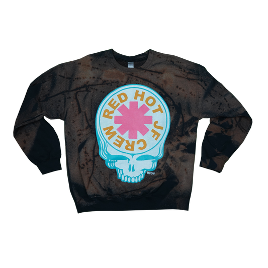 RED HOT JF BLEACHED CREW 3 - L
