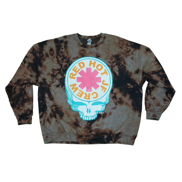 RED HOT JF BLEACHED CREW 4 - 2XL