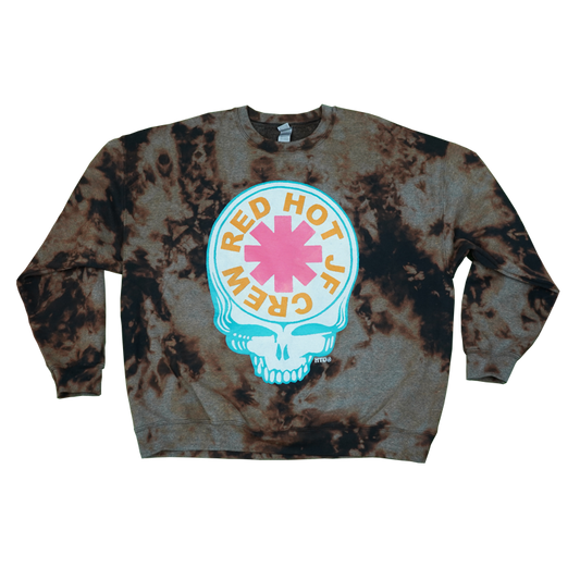 RED HOT JF BLEACHED CREW 4 - 2XL