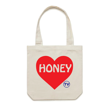 HONEY TV HEART TOTE