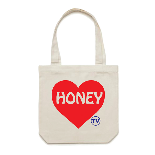 HONEY TV HEART TOTE