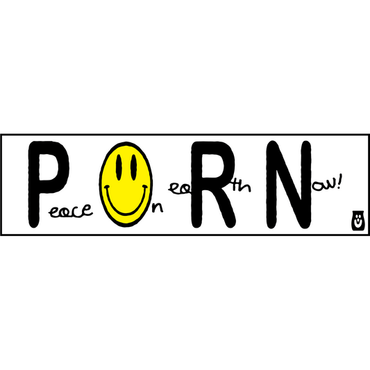P.O.R.N. BUMPER STICKER