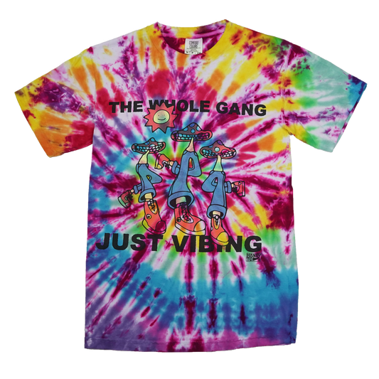 VIBING TIE-DYE TEE - 1 - S