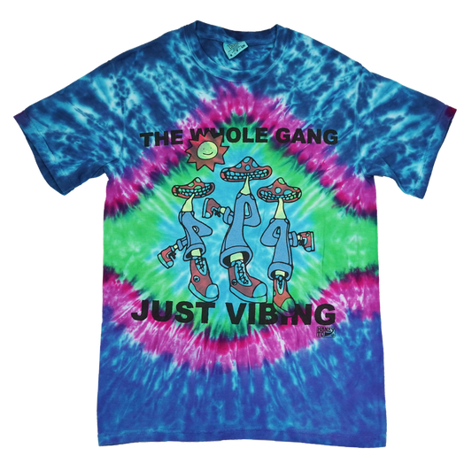 VIBING TIE-DYE TEE - 10 - S
