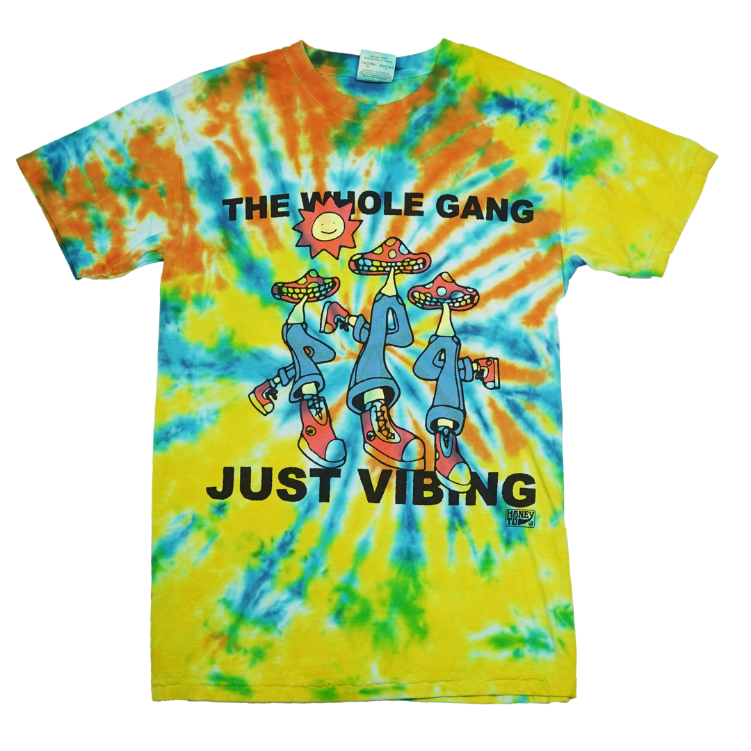 VIBING TIE-DYE TEE - 11 - S