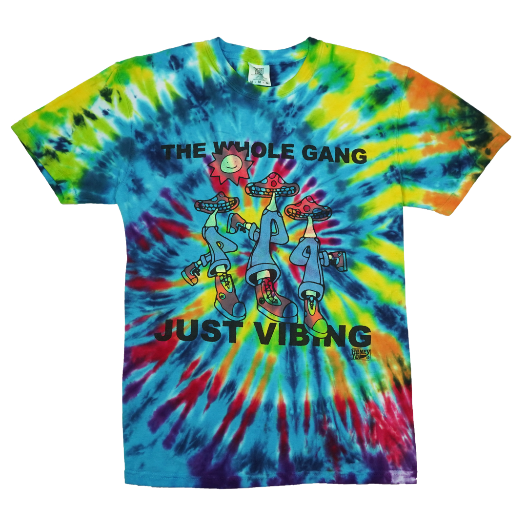 VIBING TIE-DYE TEE - 12 - M