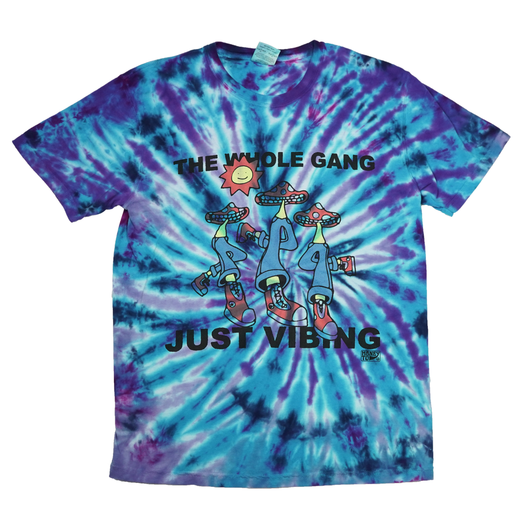 VIBING TIE-DYE TEE - 14 - M