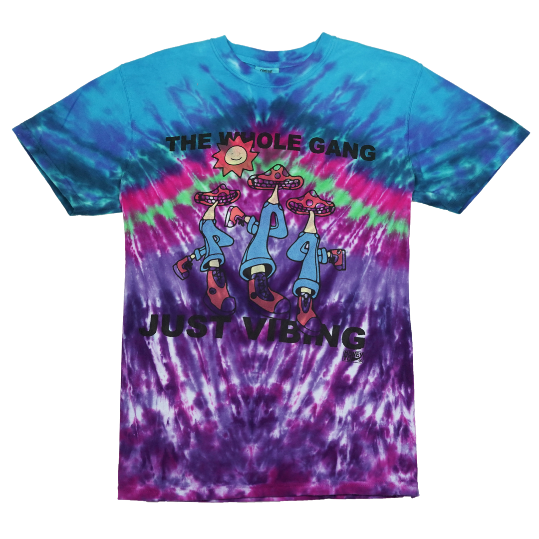VIBING TIE-DYE TEE - 15 - M