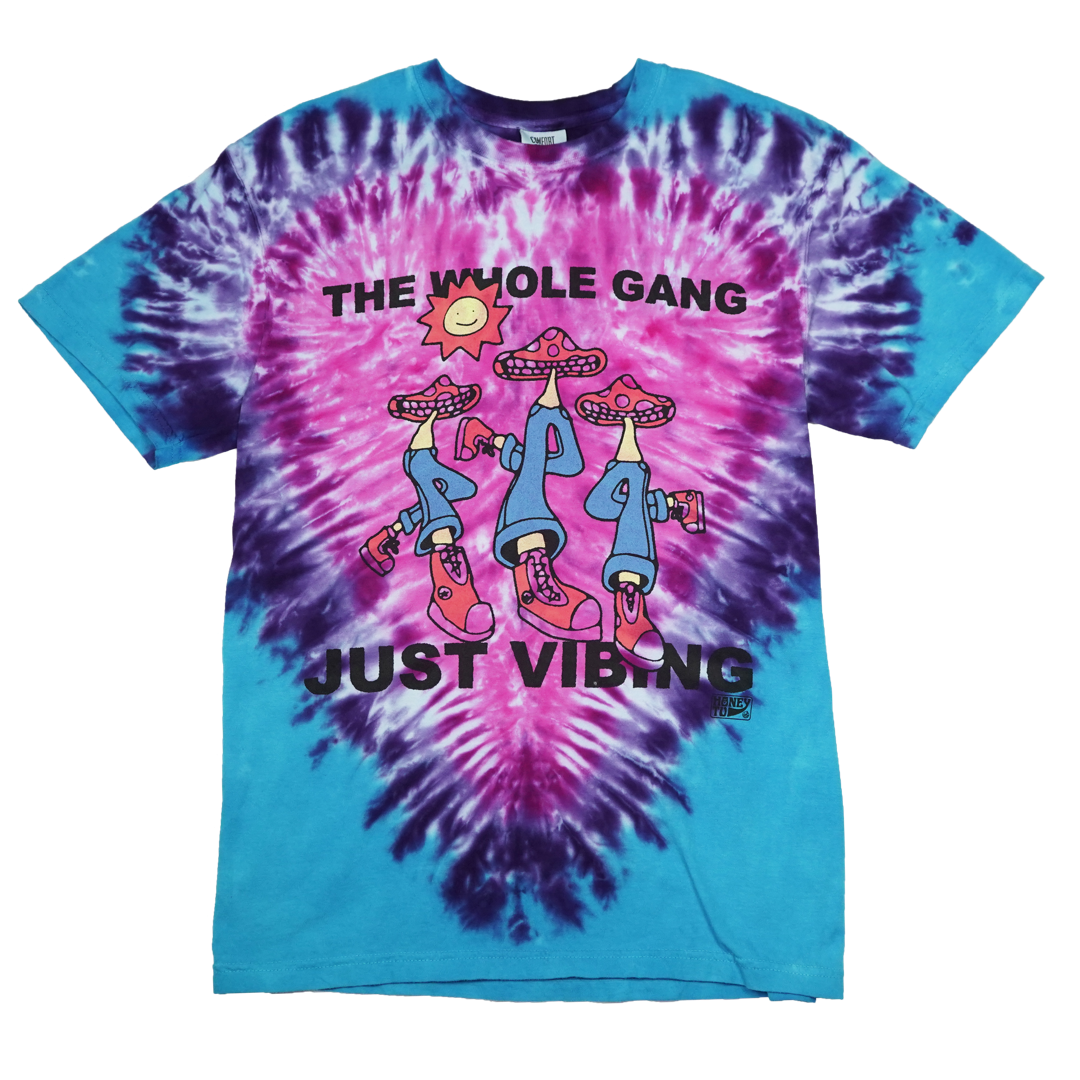 VIBING TIE-DYE TEE - 16 - M